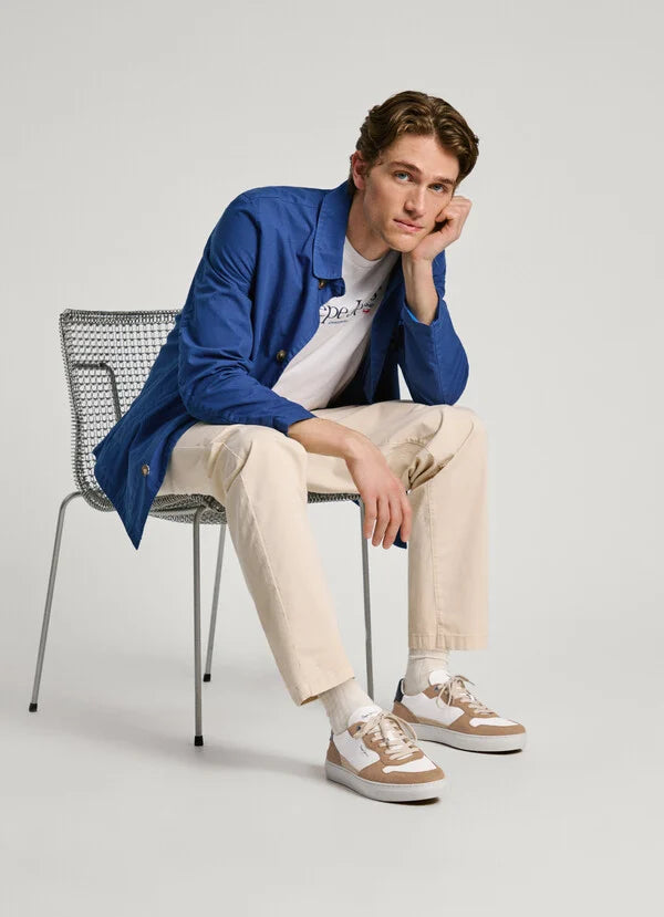 zapatillas pepe jeans hombre retro detalles en ante con Estilo y Sostenibilidad
