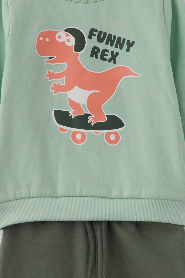 PROXIMAMENTE Conjunto de Sudadera y Pantalón para Bebé Niño: Diversión con el Dinosaurio ‘Funny Rex (copia)