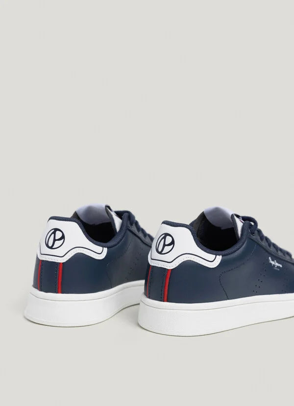 zapatillas pepe jeans niño  clásicas piel