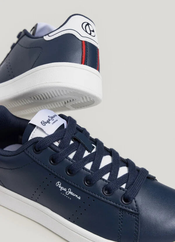 zapatillas pepe jeans niño  clásicas piel